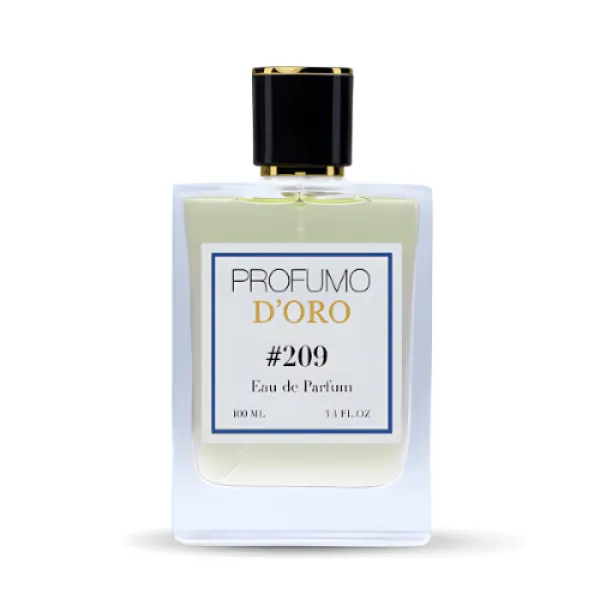 Profumo Doro 209 – eleganter Flakon mit zitrisch-holzigem Eau de Parfum aus Grapefruit, Ambroxan und Hölzern für Herren